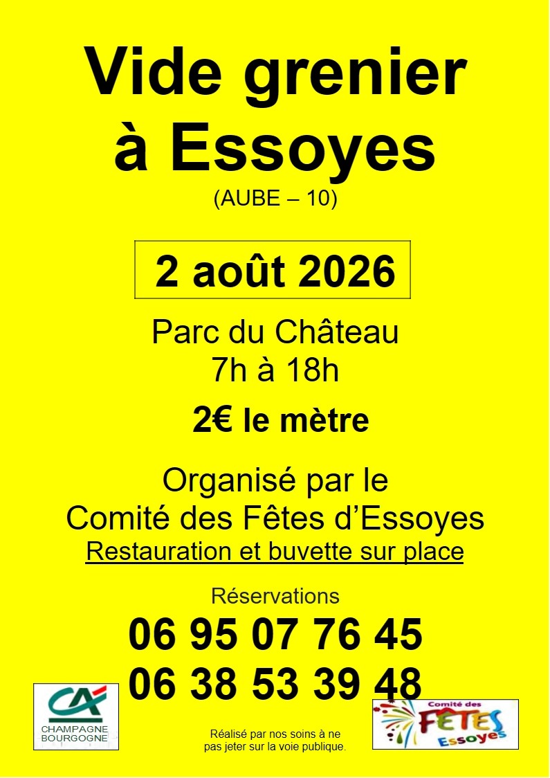 Vide grenier d'Essoyes (10-Aube)